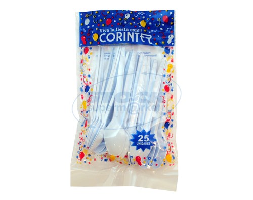 CUCHARITAS CORINTER COLORES/TRANSP X 25UNID