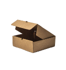 CAJA  TROQUELADA MARRON 23X23X8