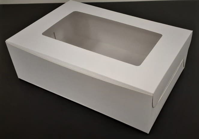 CAJA BLANCA C/ VISOR 23X12X8CM