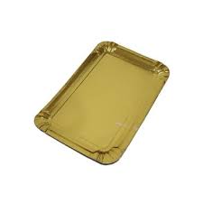 BANDEJA LAMINADA RECTANGULAR ORO 30X40