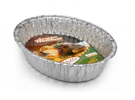 ASADERA OVAL ALUMINIO 4LTRS